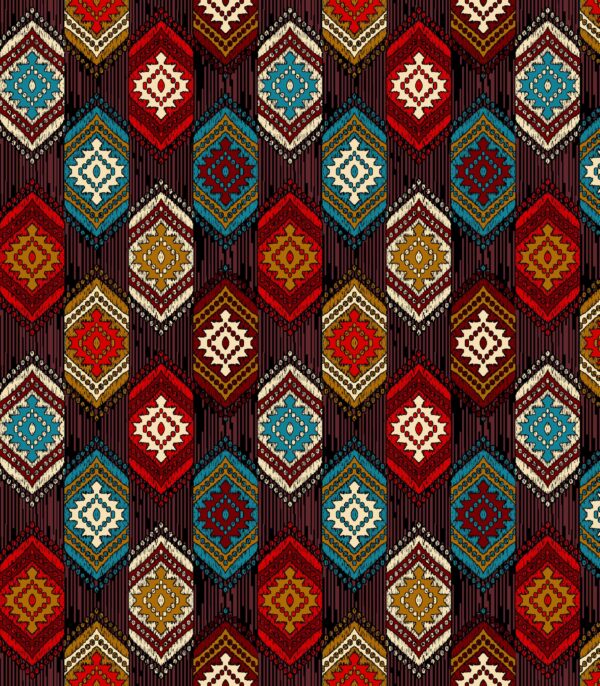 Traditional Tribal Ikat-Medallion