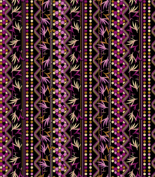 Traditional Geometric-Stripe & Floral-Chevron