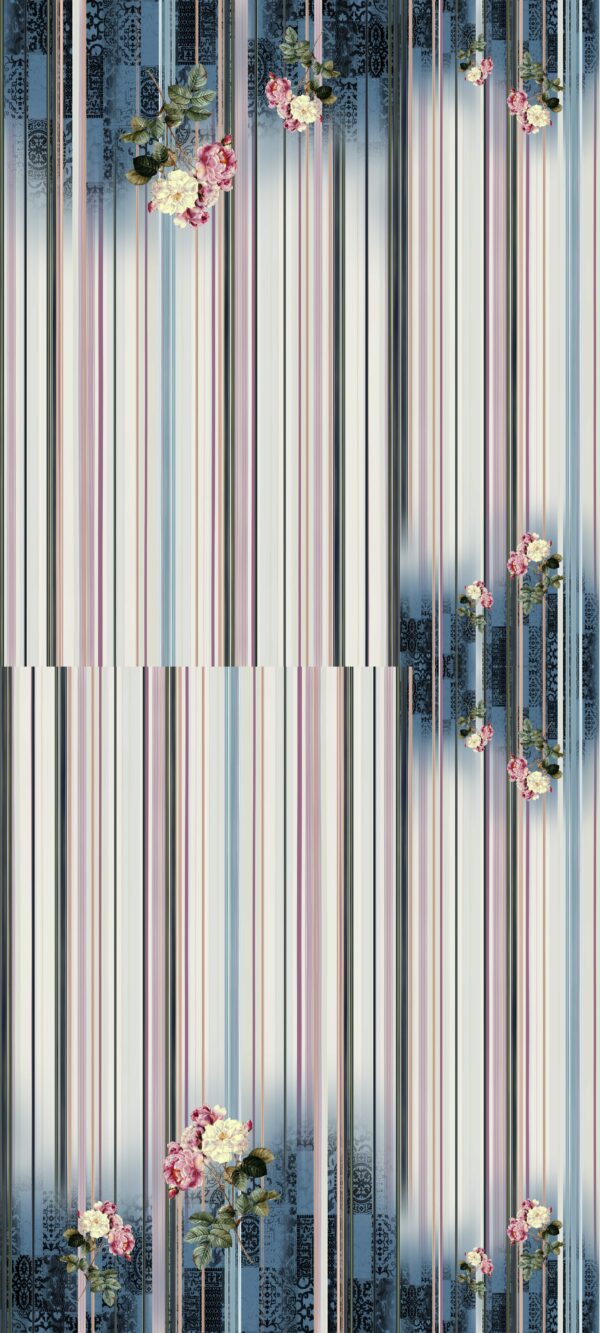 Lapis-Quartz & Alabaster Pinstripe