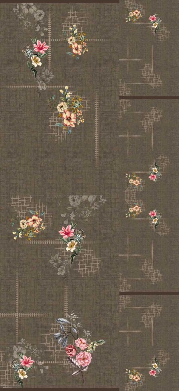 Toasted-Umber & Hibiscus-Quartz Crosshatch