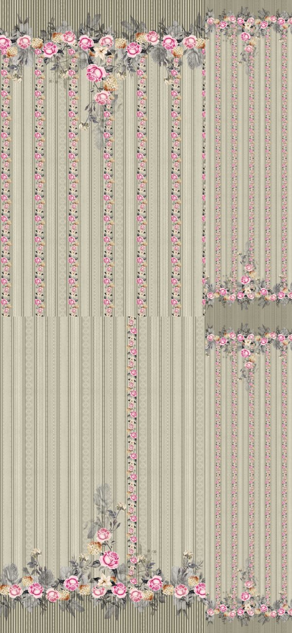 Vintage Rose Pinstripe