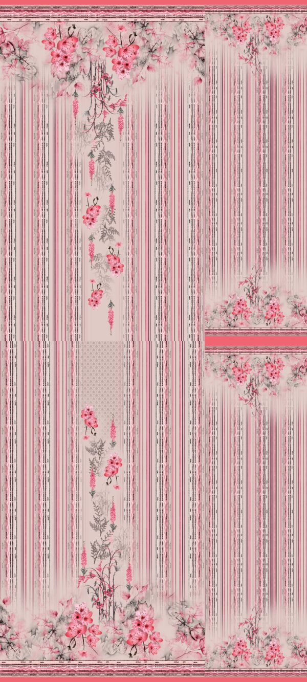 Rose Quartz Pinstripe Garden