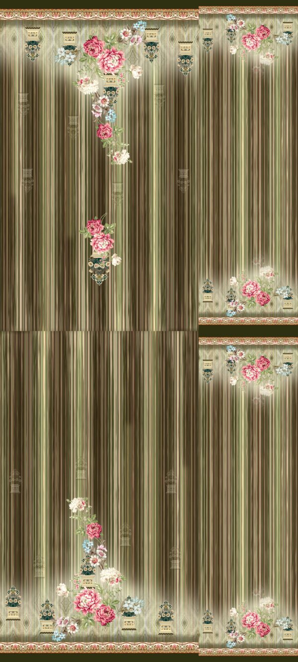 Toasted-Umber & Peony-Quartz Striated