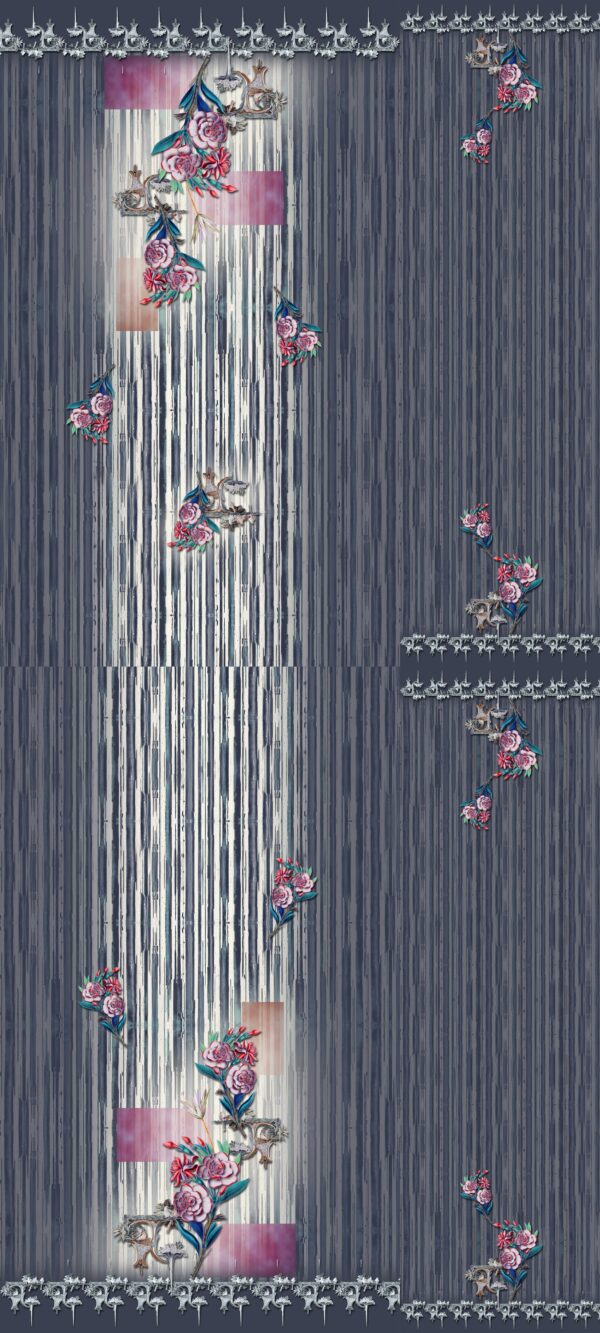 Obsidian-Slate & Orchid-Quartz Striated