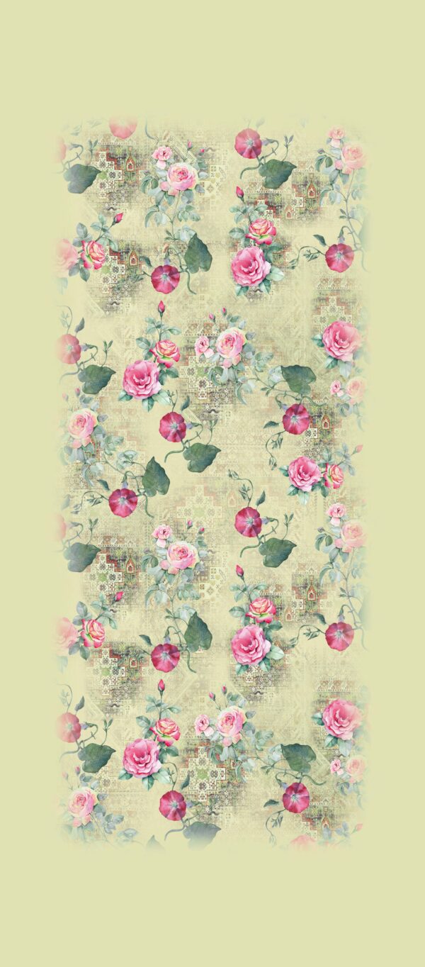 Chartreuse Rose Lattice