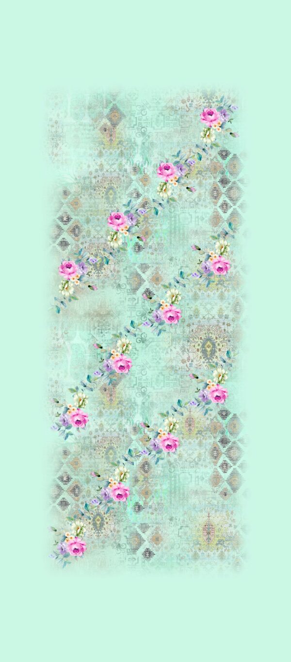 Mint Rose Filigree Trail