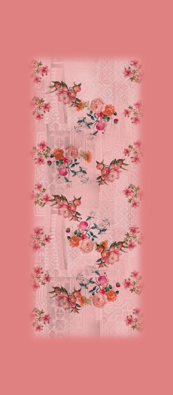 Coral Rose Tapestry