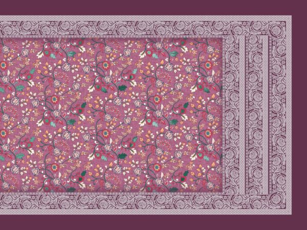 Mauve-Vine & Monochrome-Etched Heritage