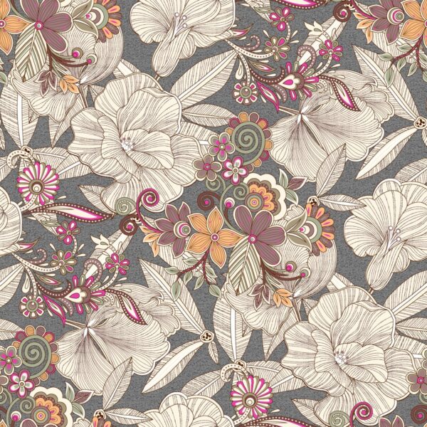 Slate-Mineral & Solar-Magenta Filigree