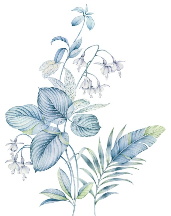 Glacial-Azure & Luminous-Mint Foliage