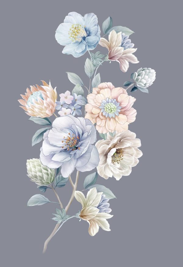 Glacial-Grey & Luminous-Alabaster Protea