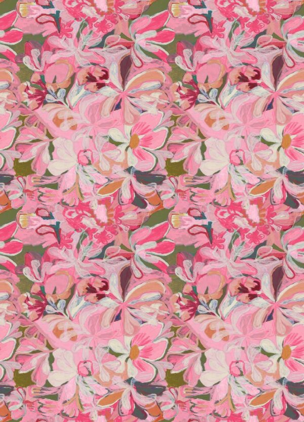 Solar-Magenta Bloom Abstract Heritage