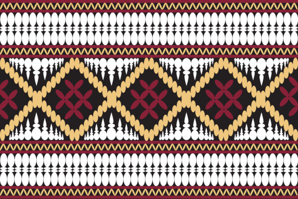 Obsidian-Black & Antique-Gold Cowrie Lattice Border
