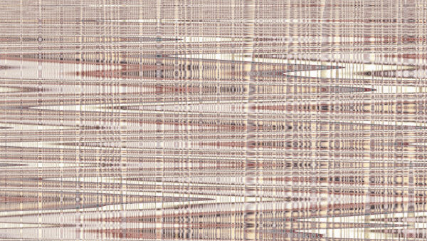 Sand-Ochre & Driftwood-Grey Glitch-Ikat Canvas